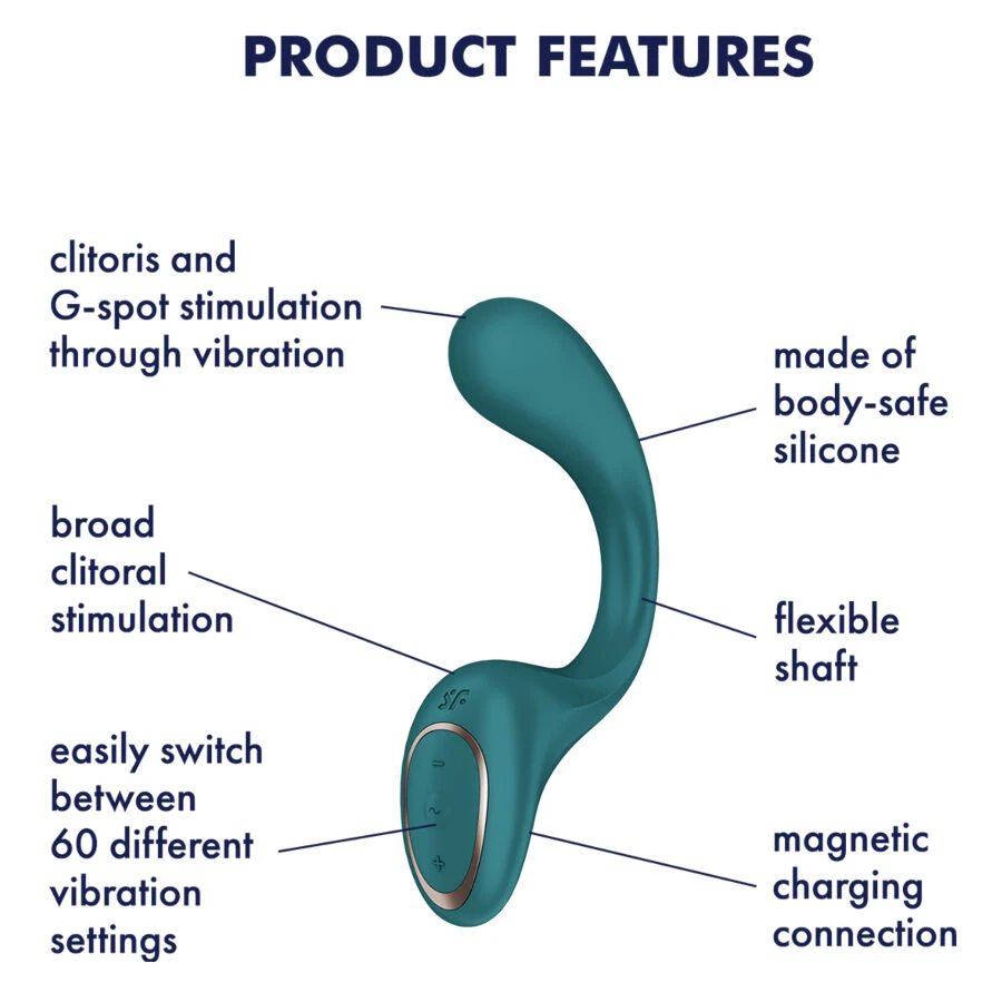 SATISFYER - G PER FODDES 2 VIBRATORE CONIGLIO VERDE